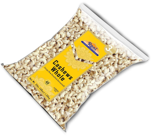 48oz (3lbs) 1.36kg Rani Raw Cashews Whole (uncooked, unsalted) Bulk ~ All Natural, No Preservatives | Vegan | NON-GMO |