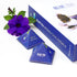 BLUE TEA Indian Chai Masala - 12 Count Pyramid Plant Based Tea Bag | Butterfly Pea Flower & Indian Spices | Caffeine