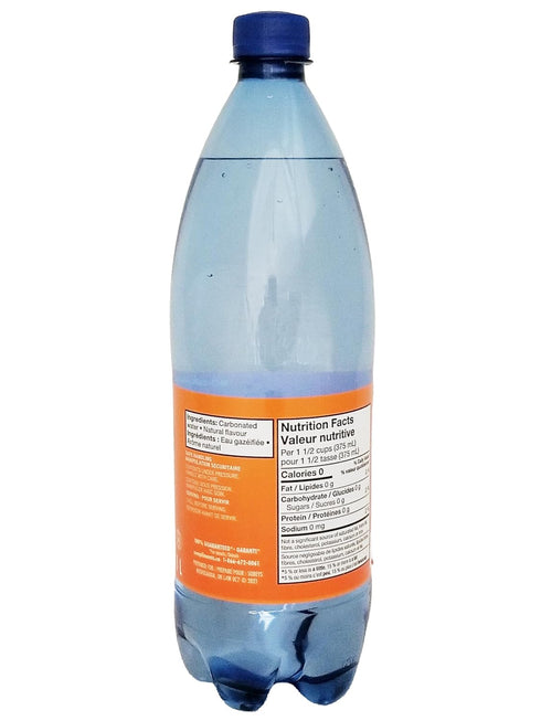 Compliments 1L/35.2 oz Orange Flavored Sparkling Water, fl