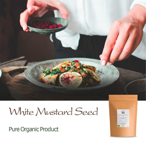 Yellow Mustard Seeds Whole - White Mustard Seed Spicy Ingriedient - Whole Mustard Seeds Yellow Whole Mustard Seed