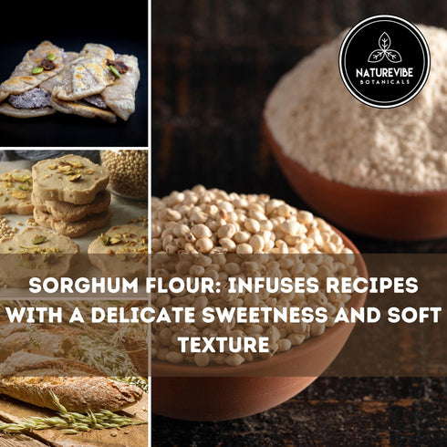 5 lb 100% Naturevibe Botanicals Sorghum Flour | Whole Grain Gluten-Free Flour | Non-GMO, Stone-Ground | Mild Flavor |