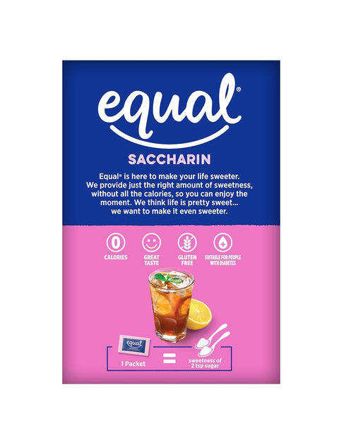 EQUAL Pink Zero Calorie Sweetener Packets, 100 Ct Sugar Substitute