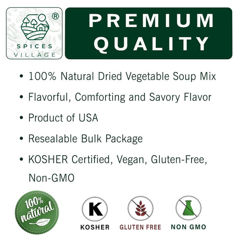 32 oz, SPICES VILLAGE Dried Ramen Toppings, Dehydrated Vegetables Mixed Vegetables Flakes, Mix of Carrot, Onion, Red