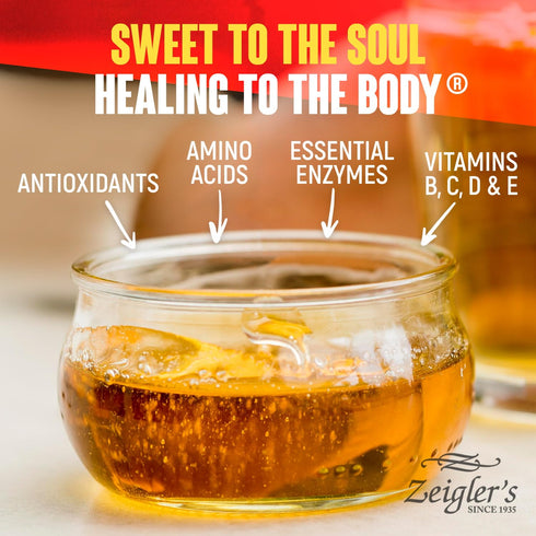 32 Oz 100% Packed Zeigler's Florida Local Honey, Pure, Raw & Unfiltered Honey All-Natural, with Nutrients Great