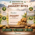 1 lb (450g), Danodia Foods Organic Snackable Jaggery Bites Pure & Natural, No Additives Sweetener, Vegan & Gluten-Free