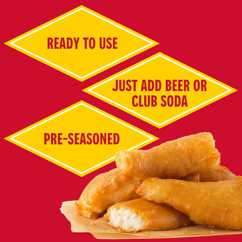 8.5 oz (Pack 3) Louisiana Fish Fry Products, Beer Batter Mix