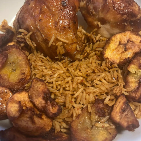 THE ADOM COMPANY 15-Minute (340g, Jollof Rice Mix Ready-to-Cook, Authentic Nigerian Flavor, Richly Spiced, Easy Meal