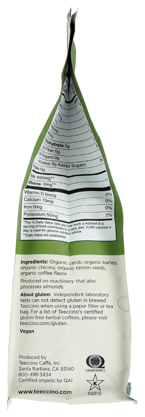 11 Teeccino French Roast Chicory Coffee Alternative, Ounce: Ground Herbal Coffee Thats Prebiotic, Caffeine-Free