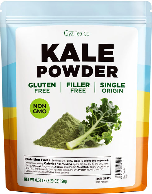 Gya Tea Co Kale Powder 0.33 lb (5.29 oz) 24 Servings, Dried