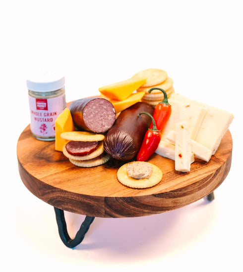 Summer Summer Classic Assortment | Cheese & Sausage Gift Box | Wisconsin Cheddar & Hot Pepper Cheese, Two Sausages