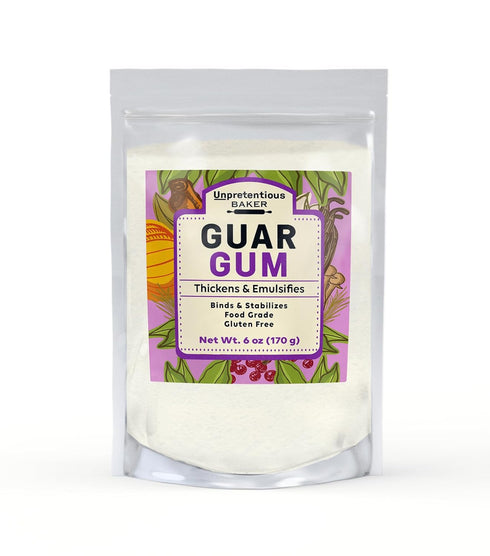 Unpretentious Guar Gum, 6 oz, Gluten-Free Baking Thickener & Binder, Resealable Bag