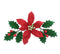 Global Sugar Art Small Poinsettia Christmas Kit Sugar Cake Flowers & Holly