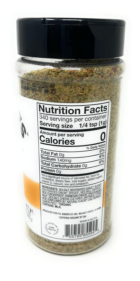 12 Kinder's Garlic Parmesan Premium Quality Seasoning - Ounces