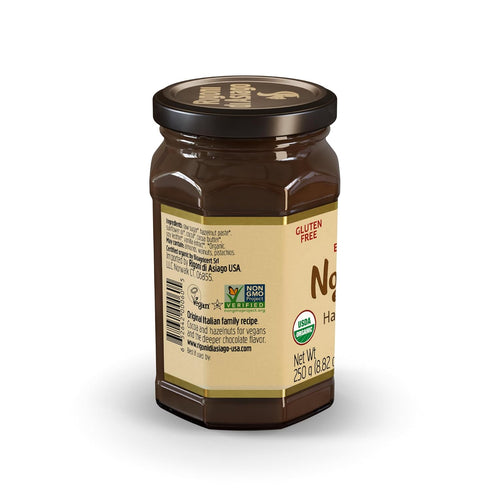 9.52 oz Rigoni di Asiago Spread Hazelnut and Cocoa Dairy free Organic
