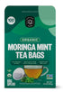 FGO Organic Moringa Mint Tea, 100 Count, Eco-Conscious Herbal Tea Bags, Caffeine Free, Resealable Bag (Pack of 1)