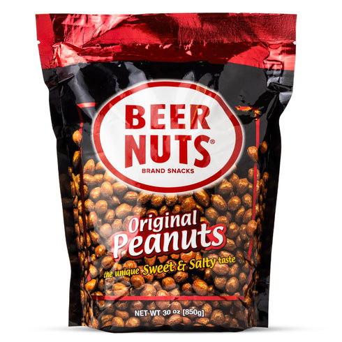BEER NUTS Original Peanuts - Sweet & Salty Bar Nuts - Gluten