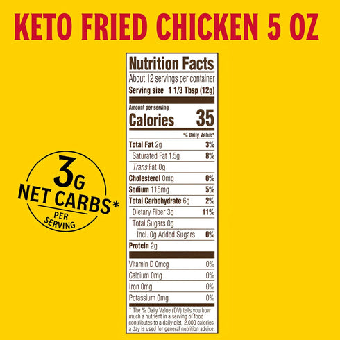 5 oz, Pack 6 Louisiana Fish Fry Products Classic Fried Chicken Keto Seasoned Coating Mix of Bake, Deep Fry, & For Use