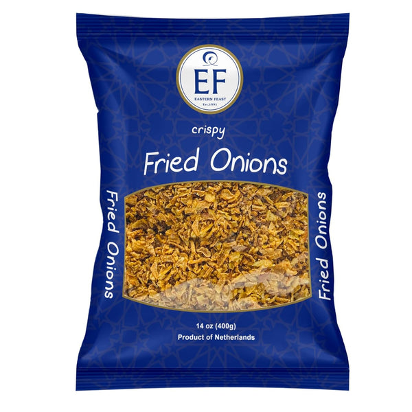 EF - Crispy Fried Onions, 400g (14 oz), Kosher, Halal, Product of
