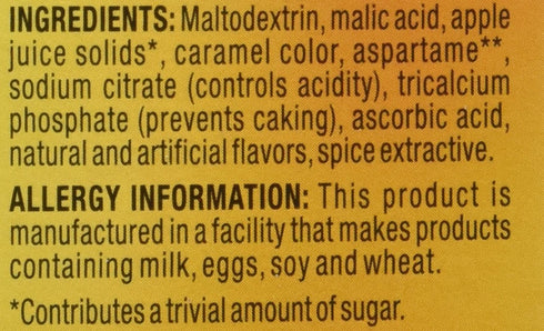 Alpine 1.4oz (Pack 3) , Spiced Cider, Sugar Free Apple Flavored Drink Mix, Box