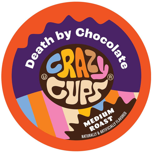 Crazy Cups Flavored Coffee for Keurig K-Cup Machines, Death By Chocolate, Hot