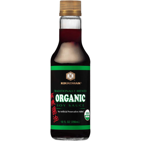 Organic Naturally Brewed Soy Sauce, Kikkoman, 10 Ounce