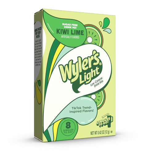 Wyler's Light Singles To Go Powder Packets, Water Drink Mix, Watertok Kiwi