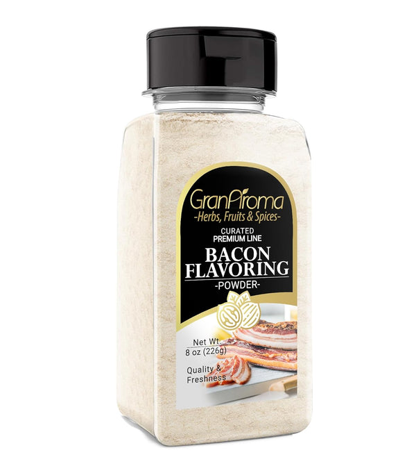 GranAroma Bacon Flavoring, 8 oz, Powder, Chips & Popcorn, Seasoning Mix