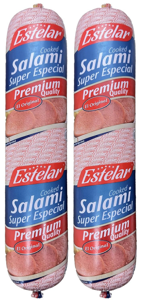 Salami Super Especial Estelar 2 Pack (2 lb each) Authentic Dominican Salami