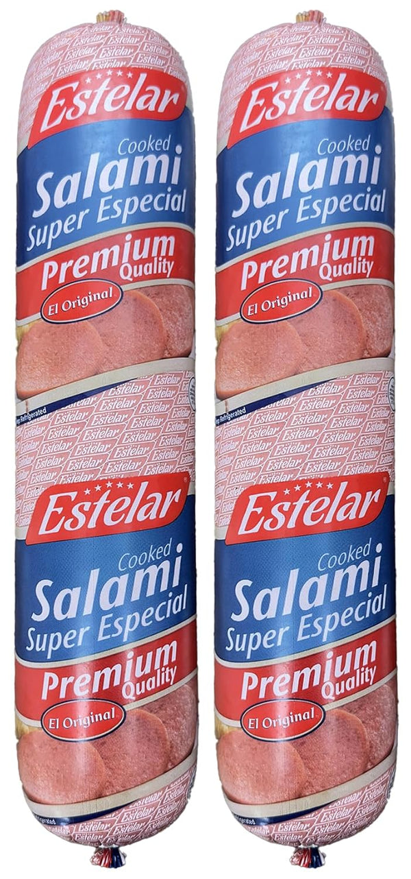 Salami Super Especial Estelar 2 Pack (2 lb each) Authentic Dominican Salami