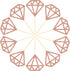 50 Pack Rose Gold Glitter Diamond Donut Ring Cupcake Topper Picks for Engagement Bridal Shower Party Decorations