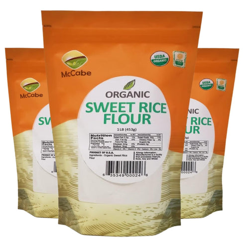 McCabe Organic Sweet Rice Flour - Gluten Free Organic Glutinous Rice Flour