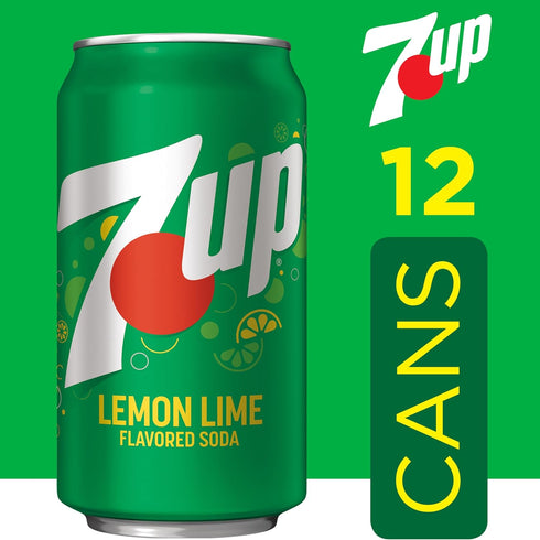 7UP 12 oz 12 pack Lemon Lime Soda, fl cans