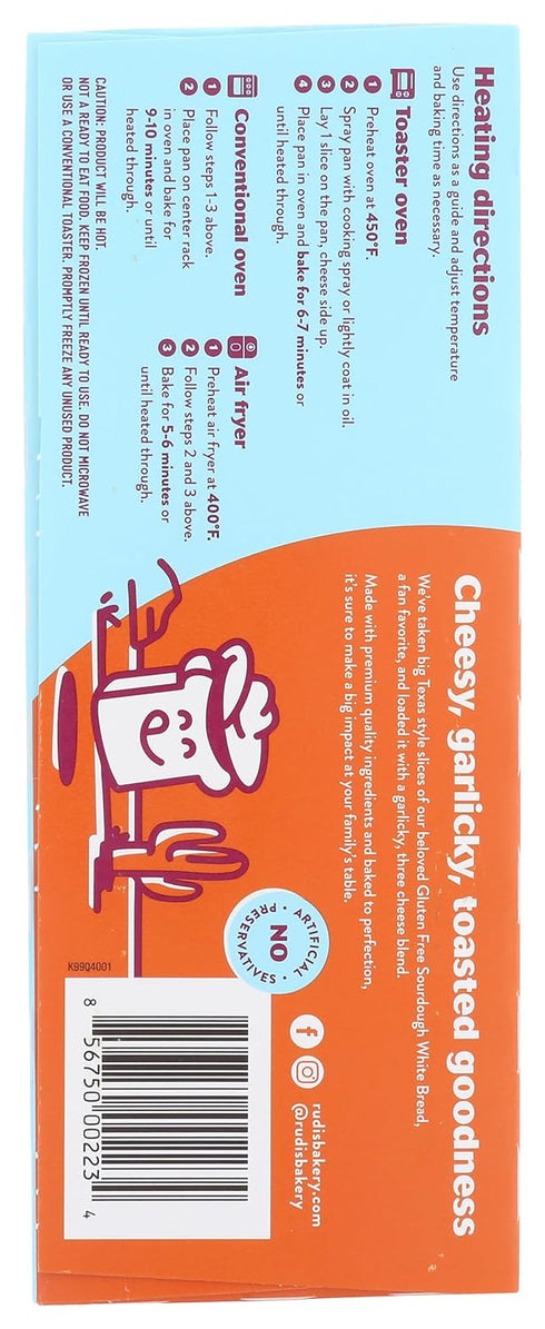 Rudis 3 13.8 OZ BAKERY Cheese Garlic Texas Toast