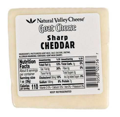 Generic Country 8 oz Amish Sharp Cheddar Goat Cheese