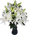 10 stems giant white lilies Fresh Flower Bouquet Gifts for Birthday Anniversary