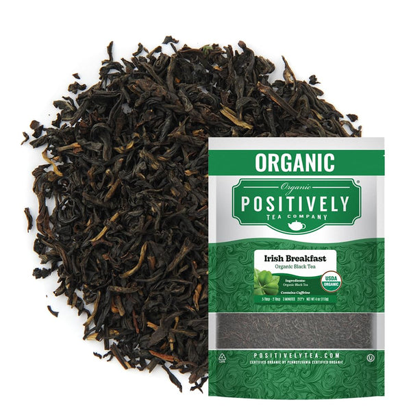 Organic Positively Tea Company, Irish Breakfast Black Tea, Loose Leaf, 4 Ounce