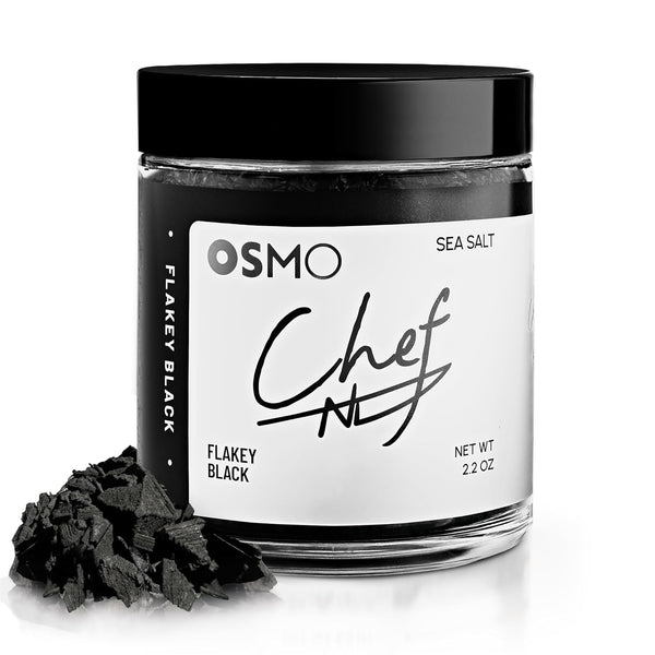Osmo Black Flakey Sea Salt By Chef Nick DiGiovanni, Premium Sea Salt