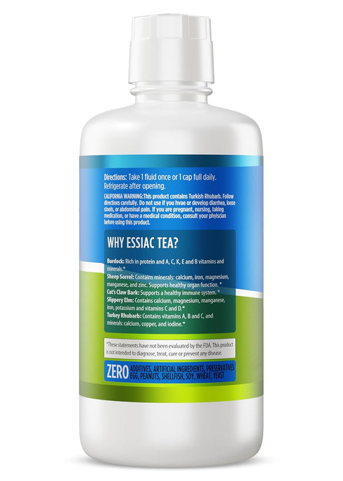 5-Herb 32oz (30-Day NutriNoche Essiac Tea - Supply) - Ready to Drink Botanical Tonic with Organic Cat's Claw, Burdock