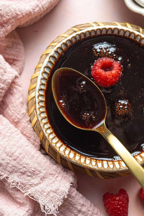 250ml ReModena Organic Raspberry Balsamic Vinegar | USDA Organic IGP Balsamic from Modena, Italy | No Caramel Coloring