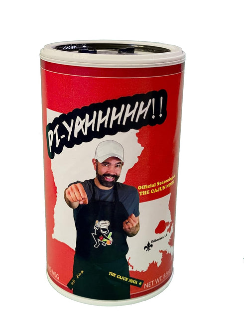 The Cajun Ninja PI-YAHHHH!! Seasoning, 8.5 oz - Flavorful Cajun Spice Blend, Pack of 1