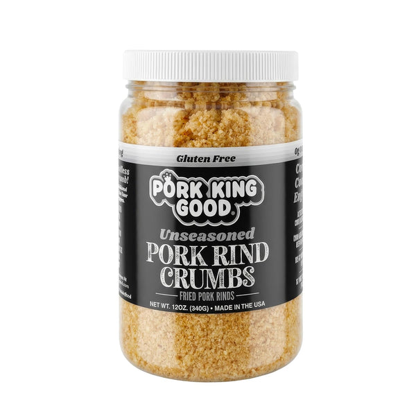 Pork King Good Unseasoned Pork Rind Breadcrumbs (Low Carb Keto Diet)! Perfect