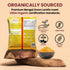 2 lb Darsa Organics Chana Dal USDA Organic Split Bengal Gram (Yellow Chickpeas), Non-GMO, Chemical-Free Yellow Lentils