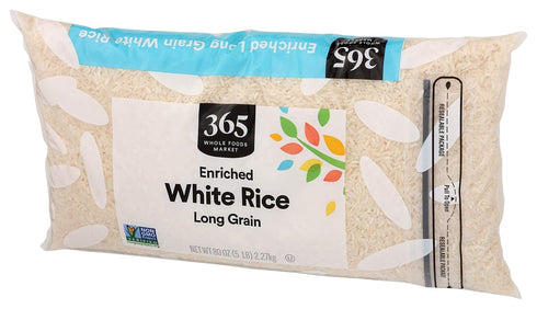 365 80 (Pack 2) by Whole Foods Market, Enriched Long Grain White Rice, Ounce