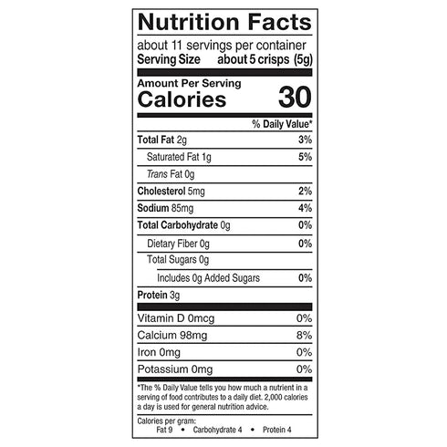 (1.98 (Pack 6)) Mrs. Cubbison's Cheese Crisps Great for Snacking and Salad Topper Ounce
