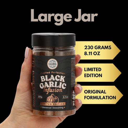 (230g) Premium Black Garlic BBQ Rub Limited Edition Universal Seasoning Infused with Rich, Umami Flavour Bold & Smoky