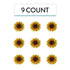 9 Count Global Sugar Art Sunflower Sugar Cake Flowers, by Chef Alan Tetreault