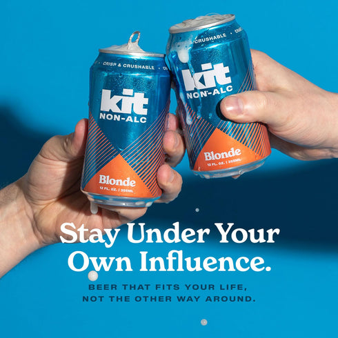 6 Pack, 12 OZ, 4 Kit Non-Alc - Non-Alcoholic Craft Beer Blonde - FL Simple Ingredients Gluten-Removed, Vegan Friendly