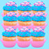 Pink and Blue Gender Reveal Cake Pop Cookie Cupcake Decorations, Semi-Sweet Edible Confetti Sprinkles Toppers 6oz