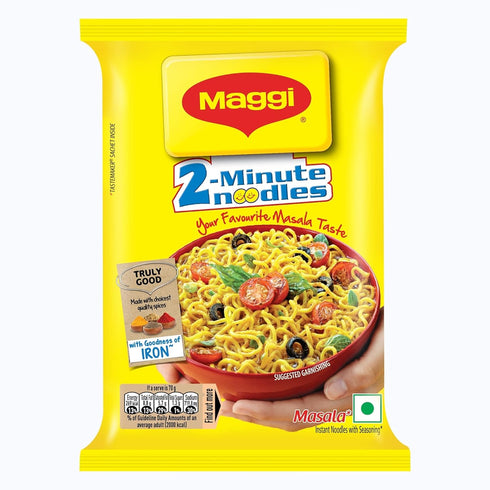 Maggi 2 Minutes Noodles Masala, 70 grams pack (2.46 oz)- 1 pack