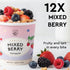 12 Pack Mylk Labs Mixed Berry Protein Oatmeal Cups, Whole Grain, Low Sugar, High Fiber Breakfast with Low Sodium, Quick